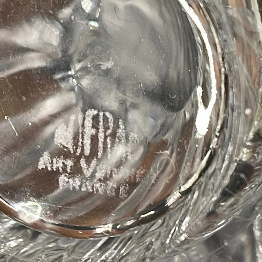 COFRAC Art Verrier France Splash Design Vase